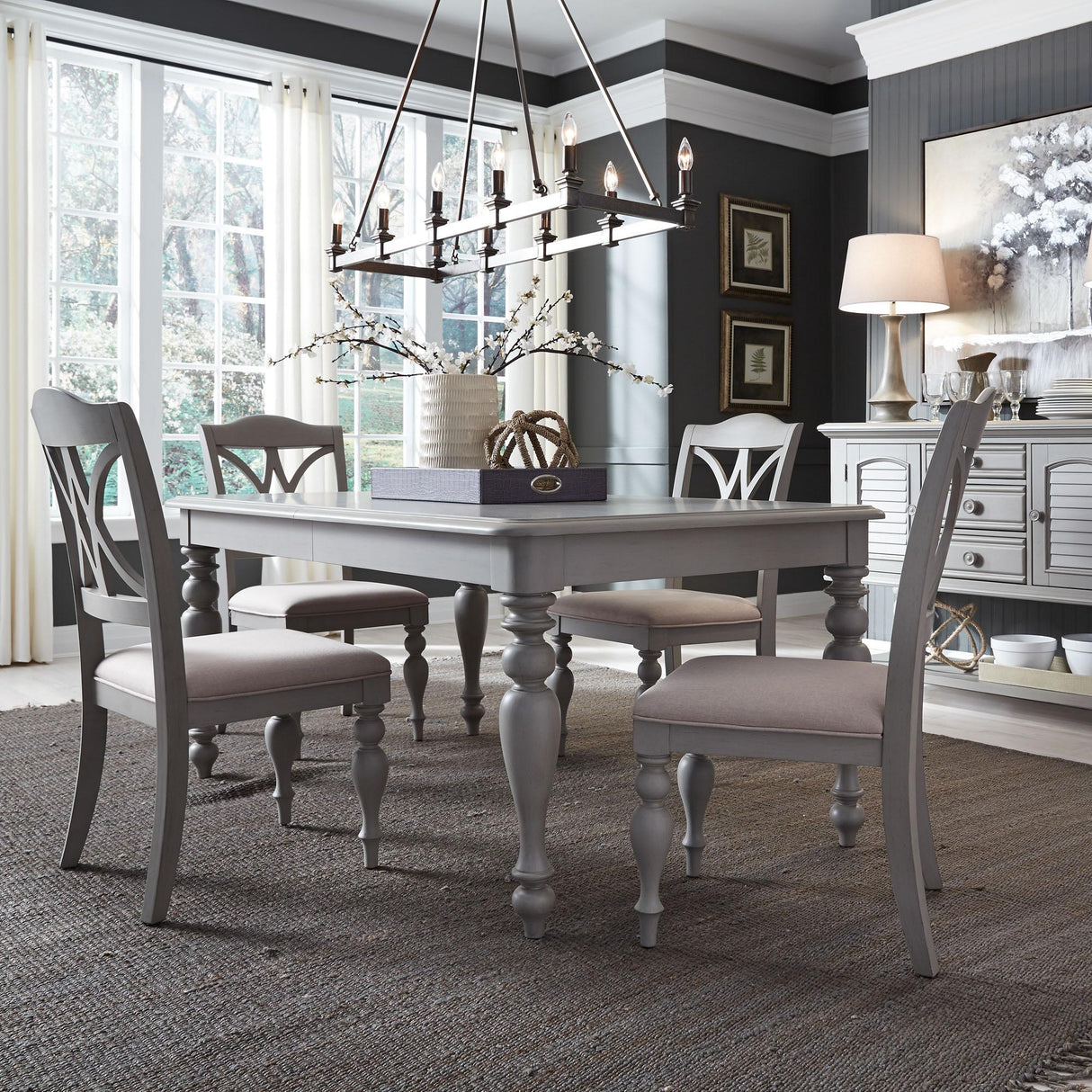 Summer House 5 Piece Rectangular Table Set - Furniture World