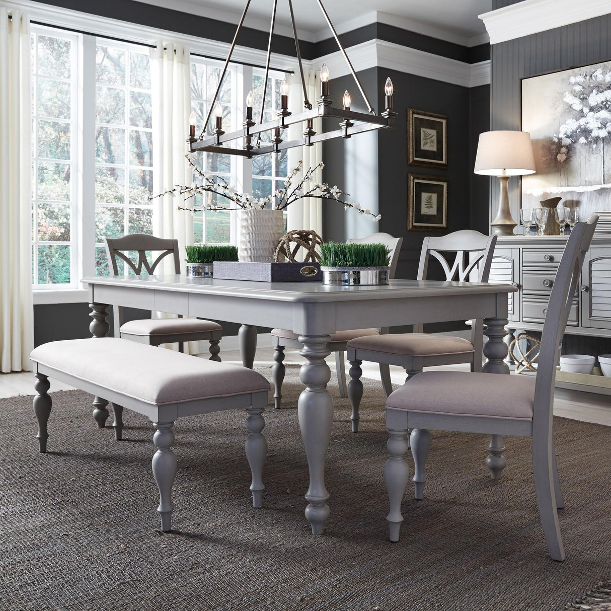 Summer House 6 Piece Rectangular Table Set - Furniture World