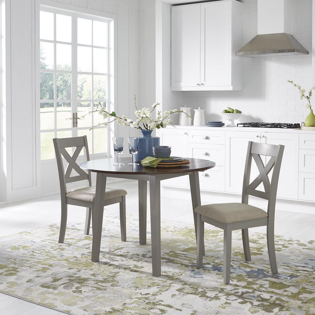 Thornton 3 Piece Drop Leaf Table Set - Furniture World