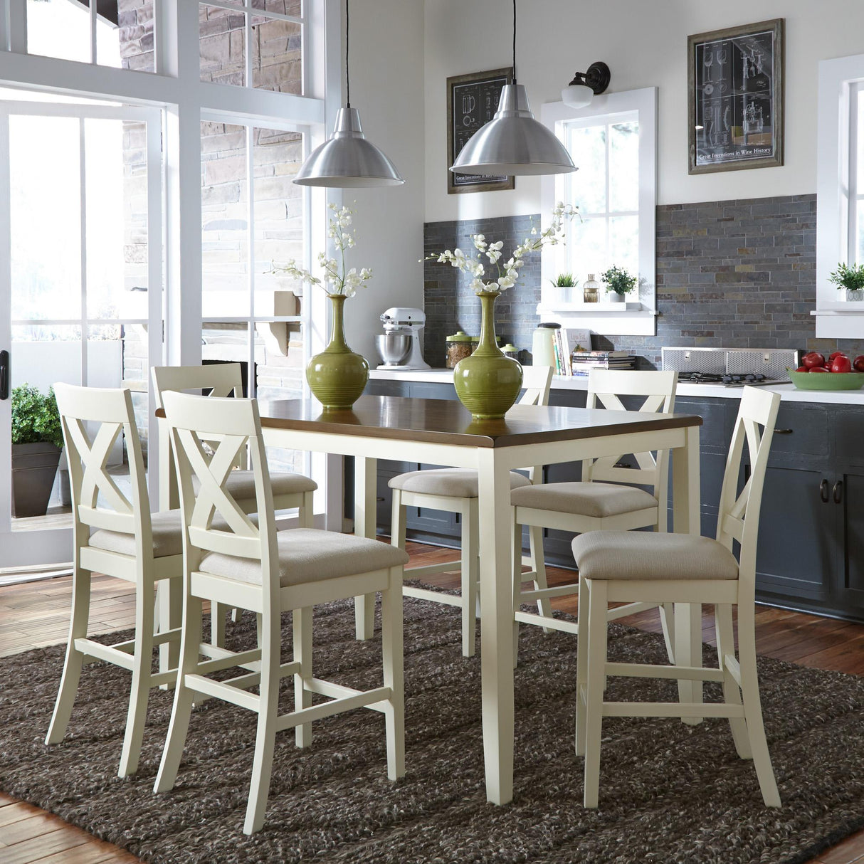 Thornton 7 Piece Gathering Table Set - Furniture World
