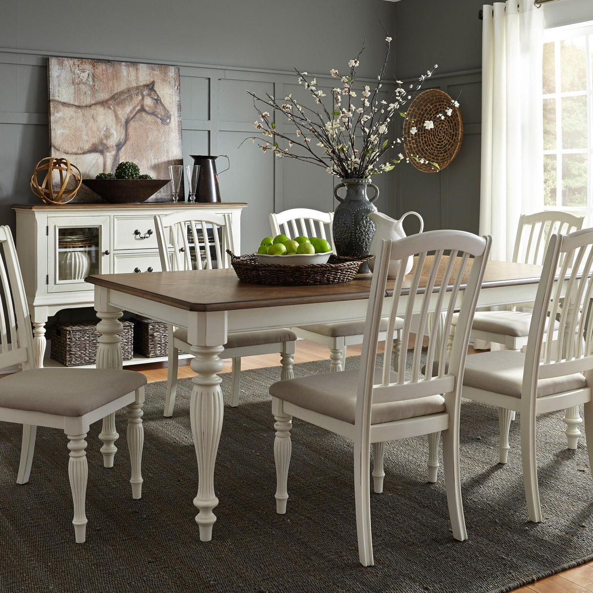 Cumberland Creek 7 Piece Rectangular Table Set - Furniture World