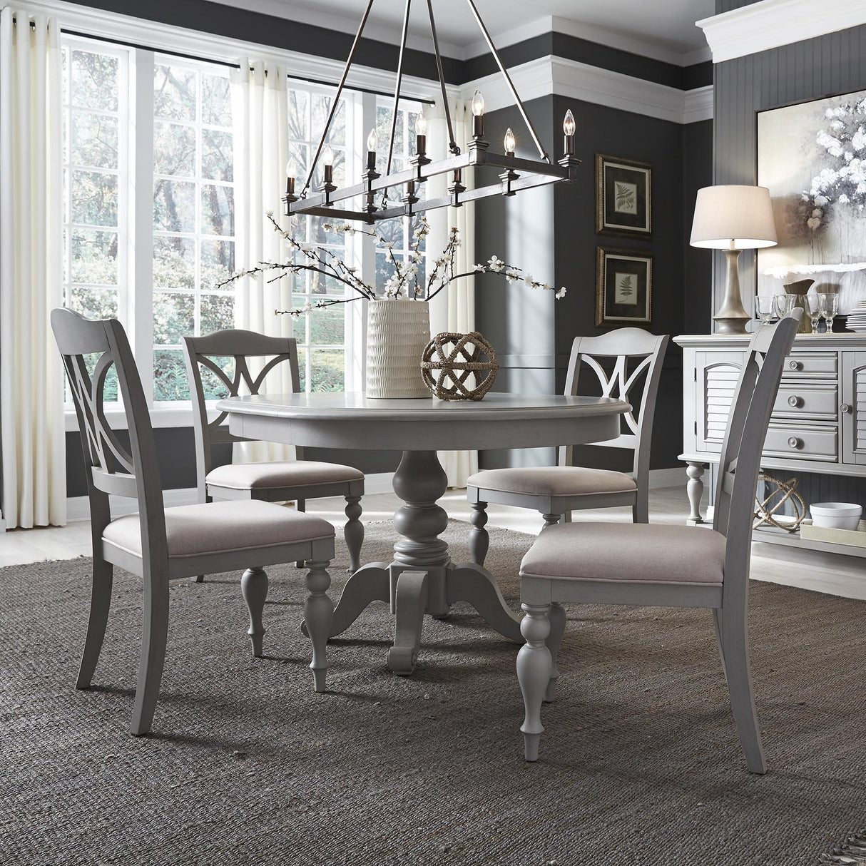 Summer House Round Pedestal Table Top - Furniture World