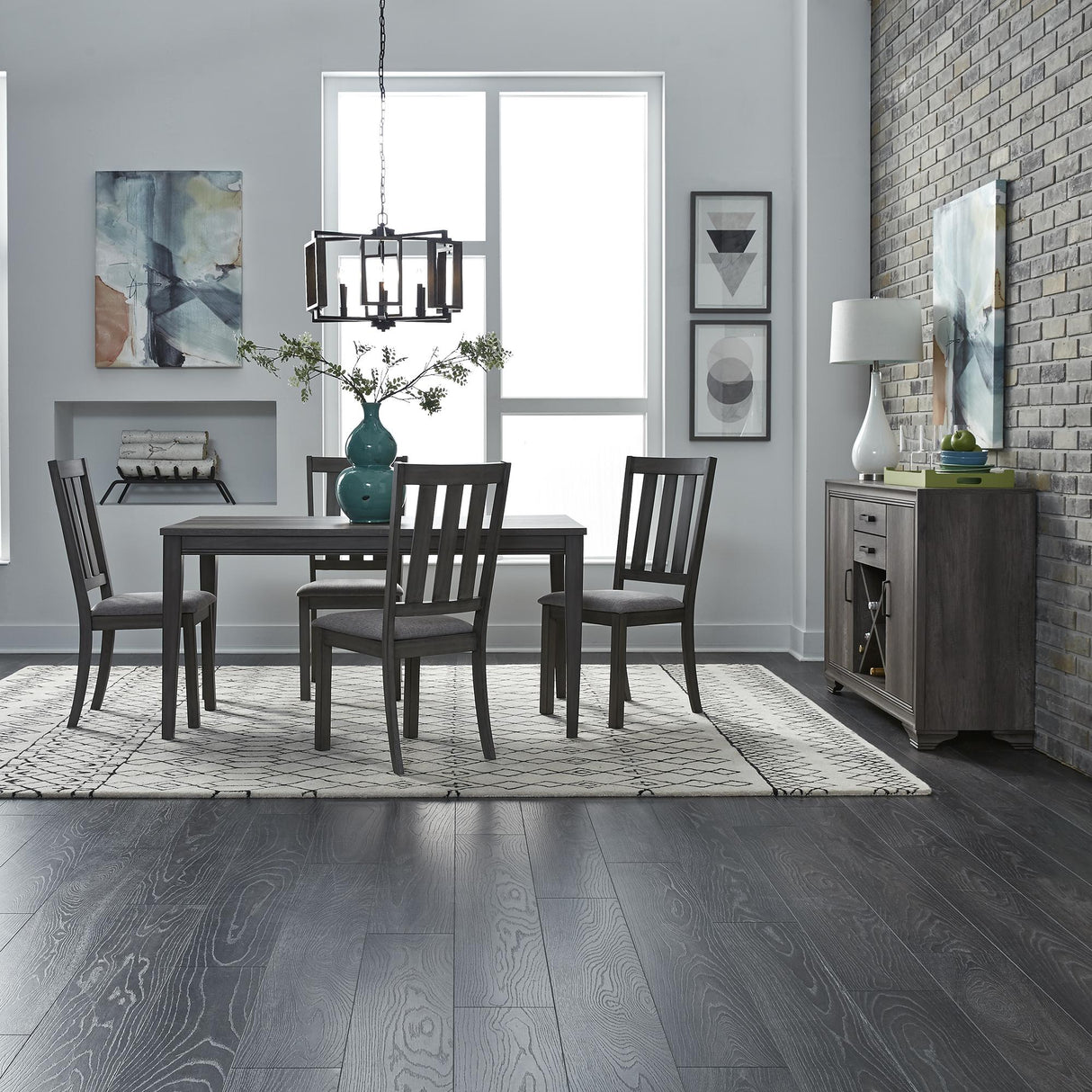 Tanners Creek 5 Piece Leg Table Set - Furniture World