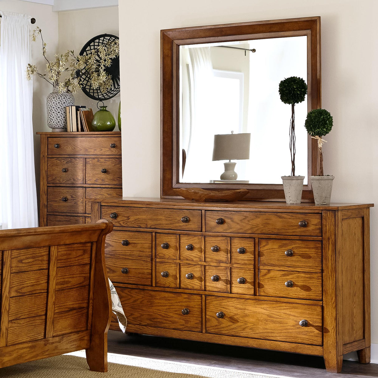 Grandpas Cabin Dresser & Mirror - Furniture World
