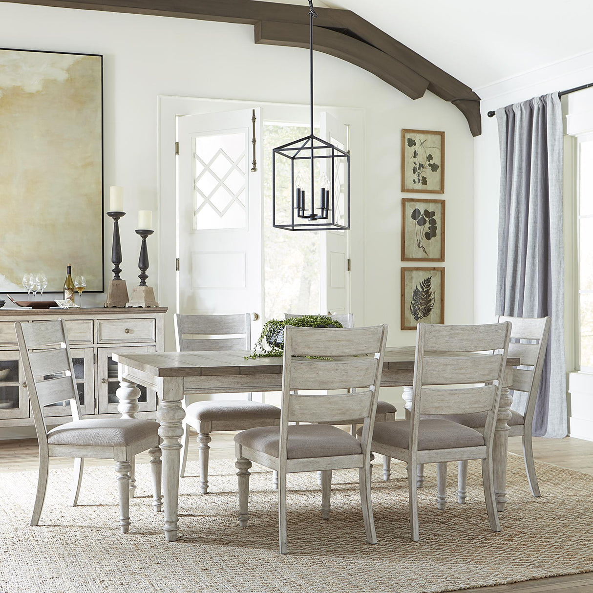 Heartland 7 Piece Rectangular Table Set - Furniture World
