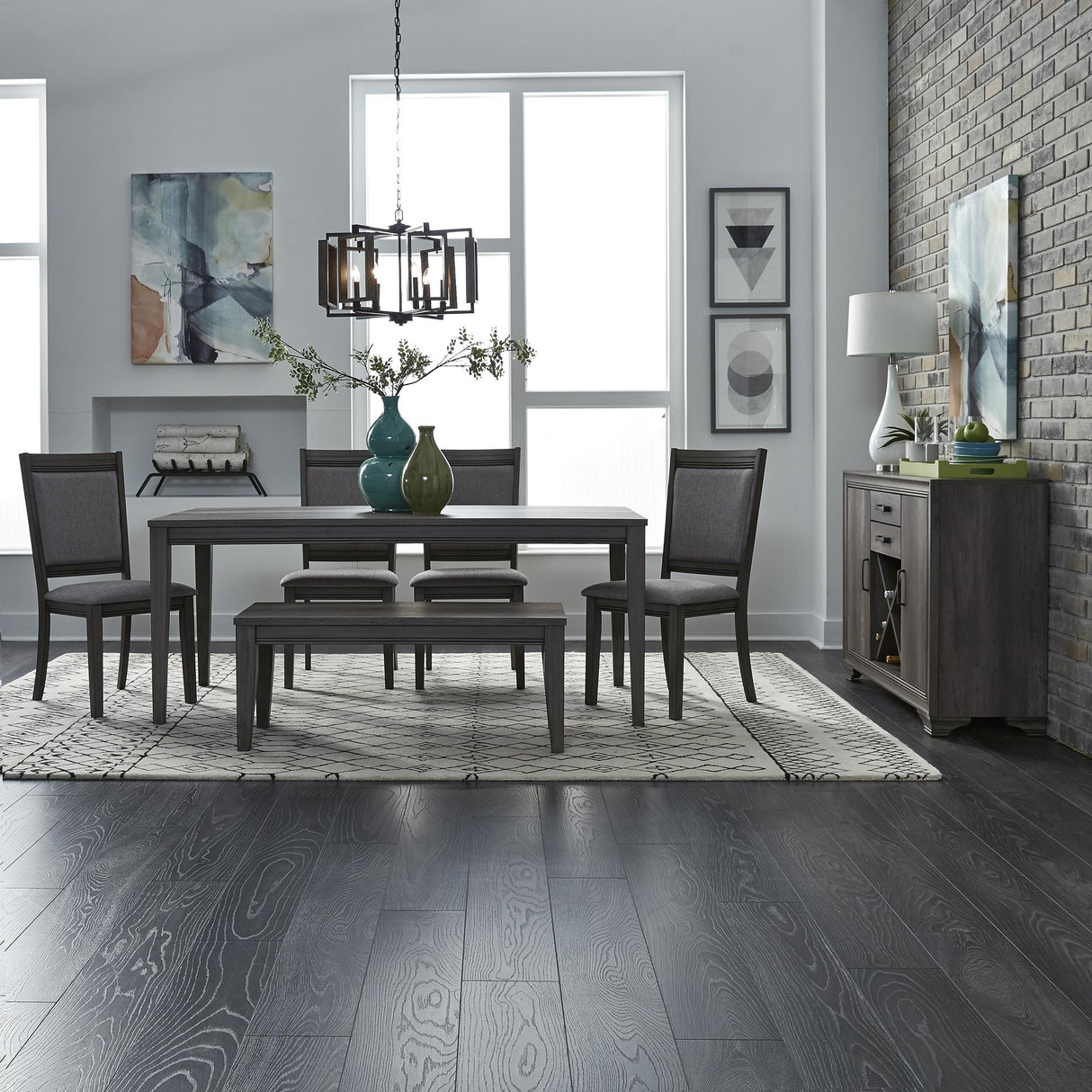 Tanners Creek Opt 6 Piece Rectangular Table Set - Furniture World