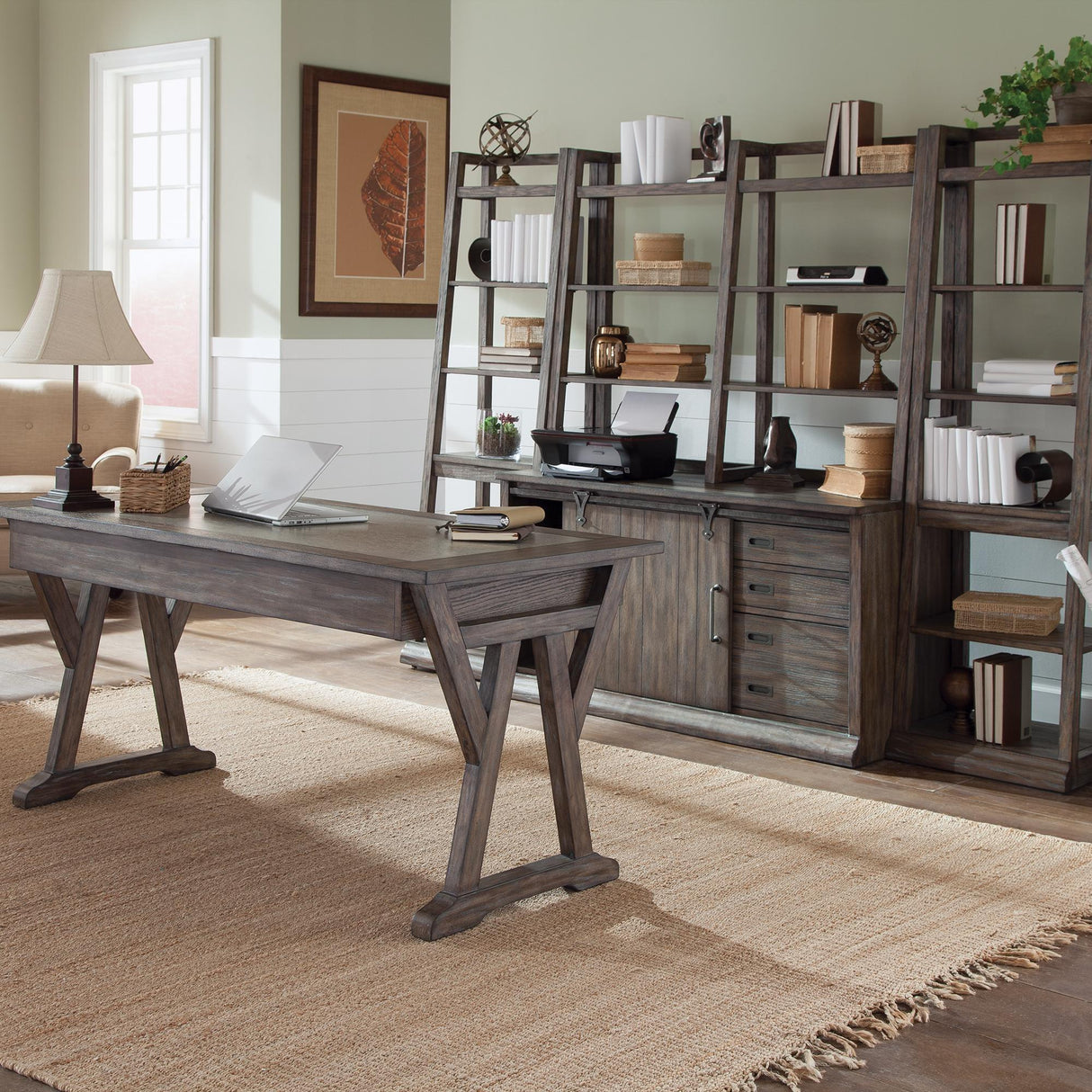 Stone Brook Complete 3 Piece Desk - Furniture World