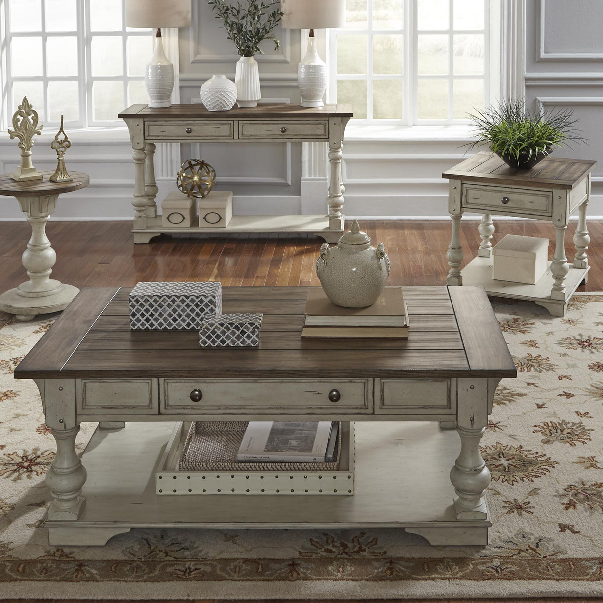 Morgan Creek 3 Piece Set (1-Cocktail 2-End Tables) - Furniture World