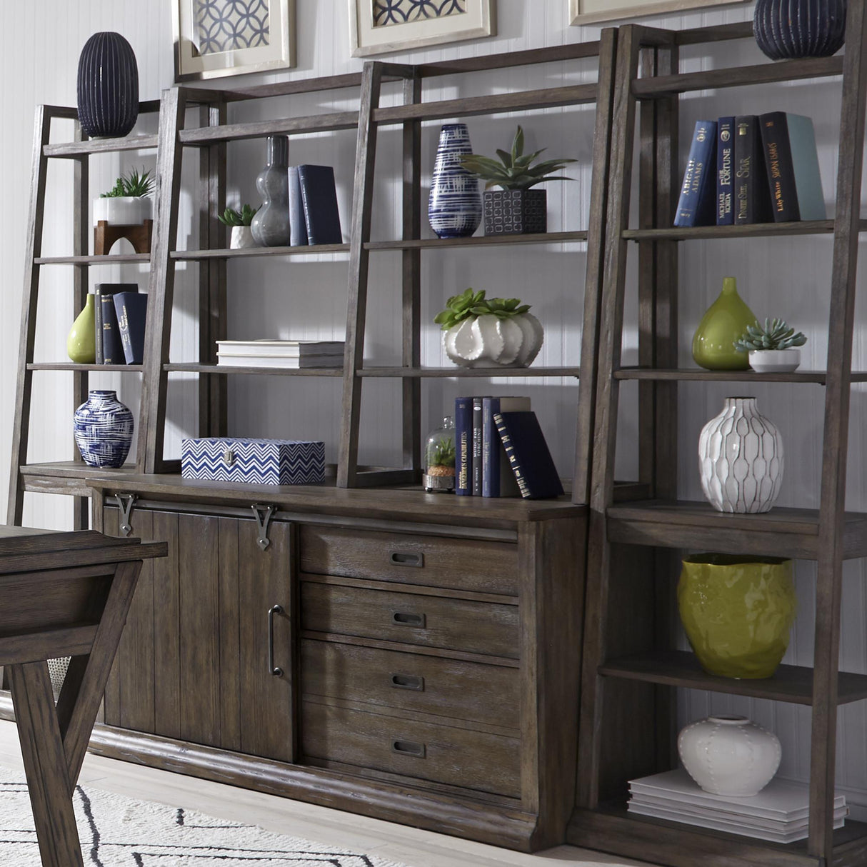 Stone Brook Jr Executive Credenza Set - Furniture World