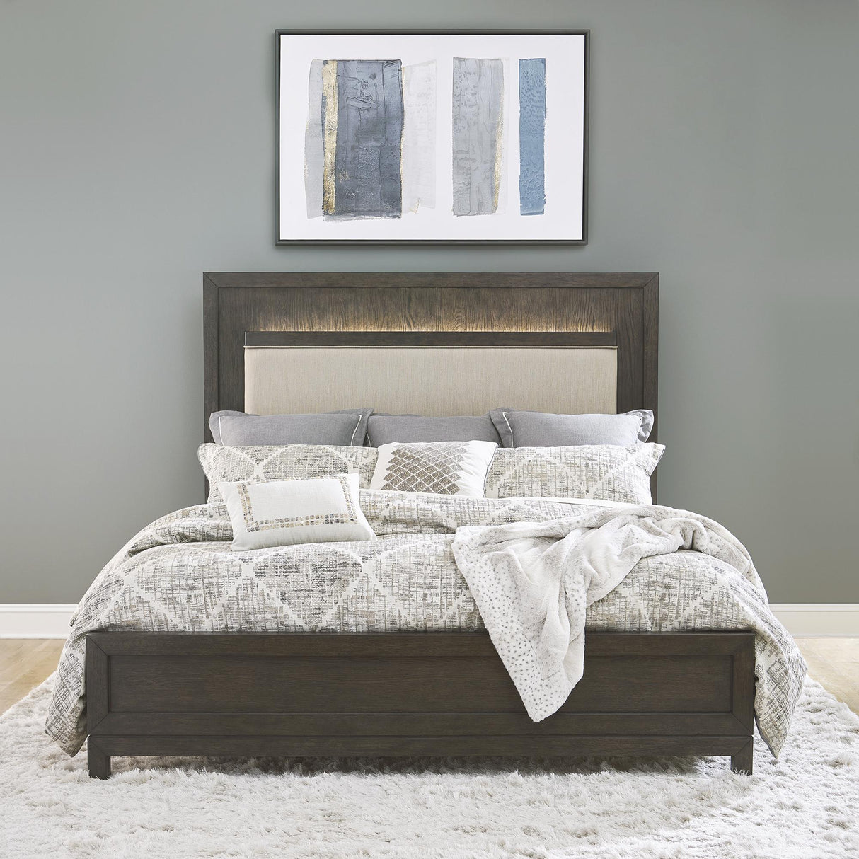 Modern Mix King Uph Bed - Furniture World