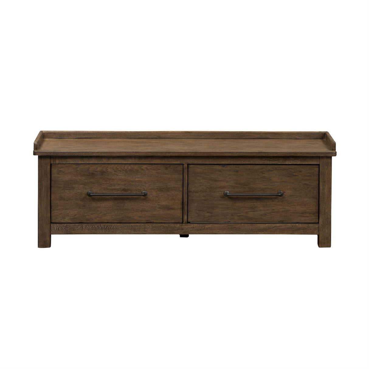 Liberty Sonoma Road Storage Hall Bench in Weathered Beaten Bark - Furniture World