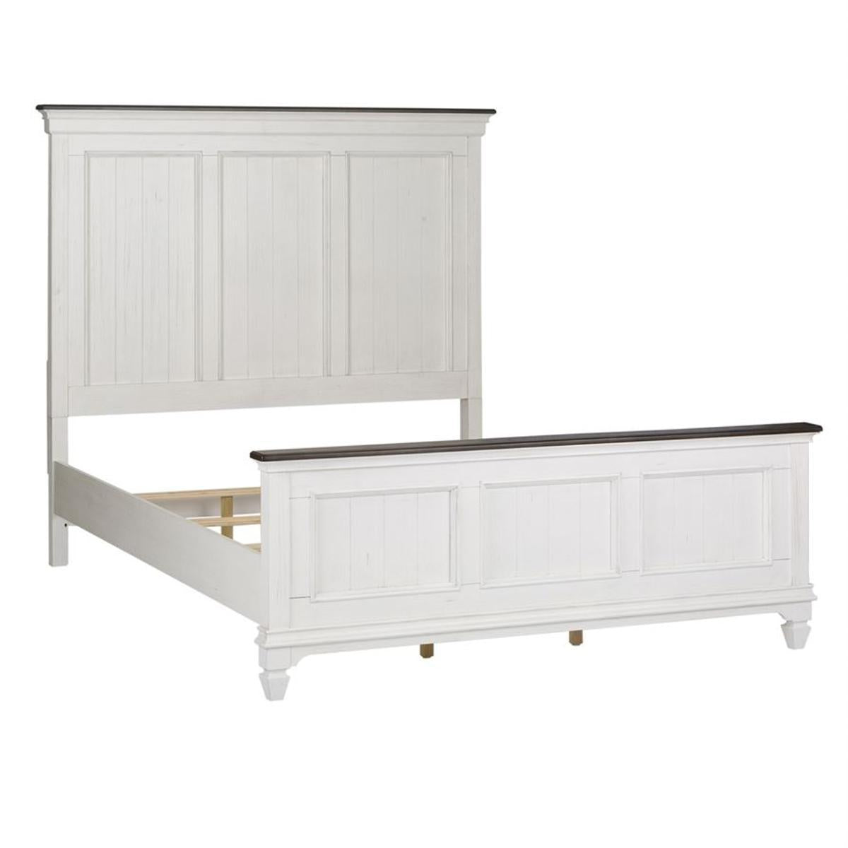 Liberty Furniture Allyson Park King Headboard Only in Wirebrushed White - Furniture World