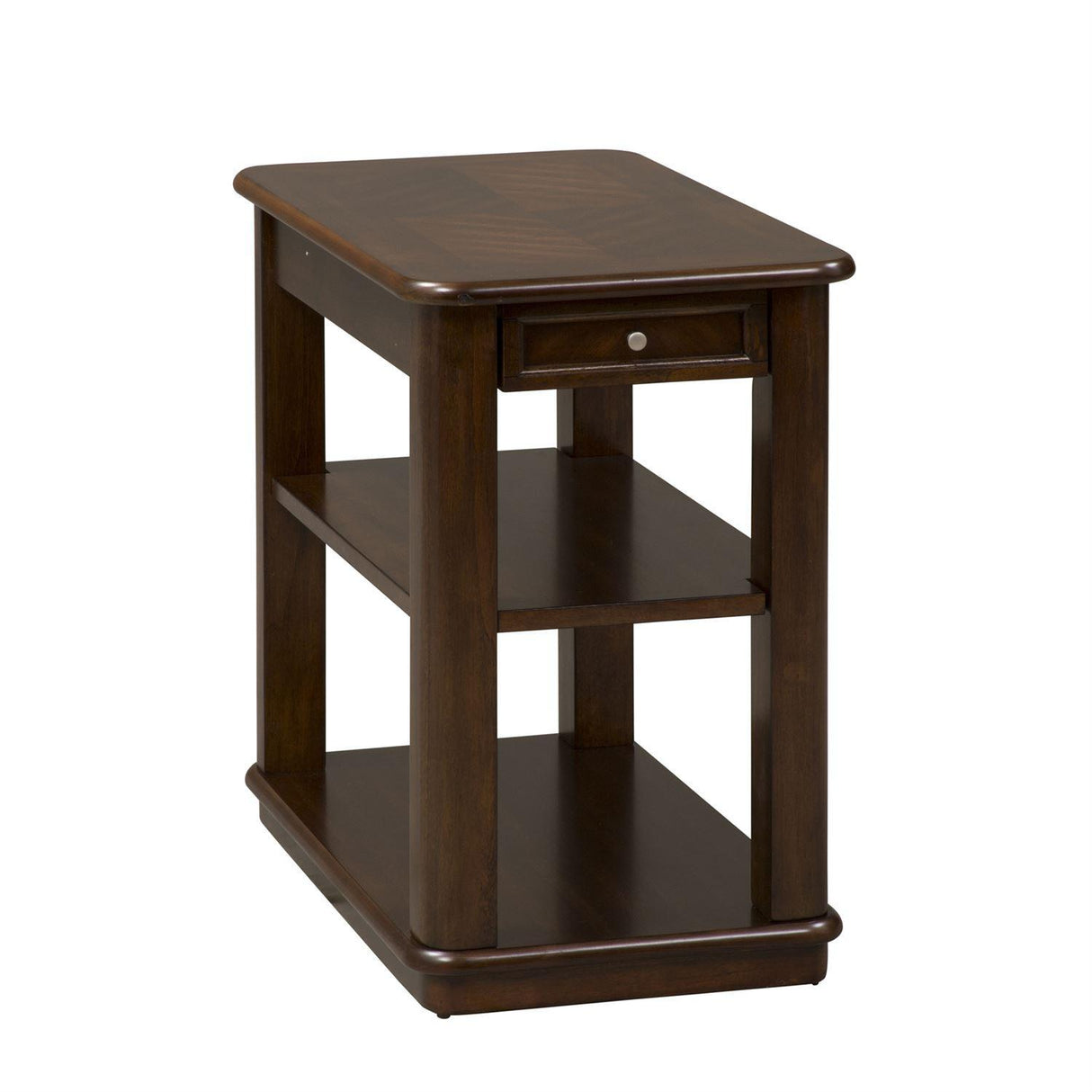 Liberty Wallace Chair Side Table in Dark Toffee - Furniture World