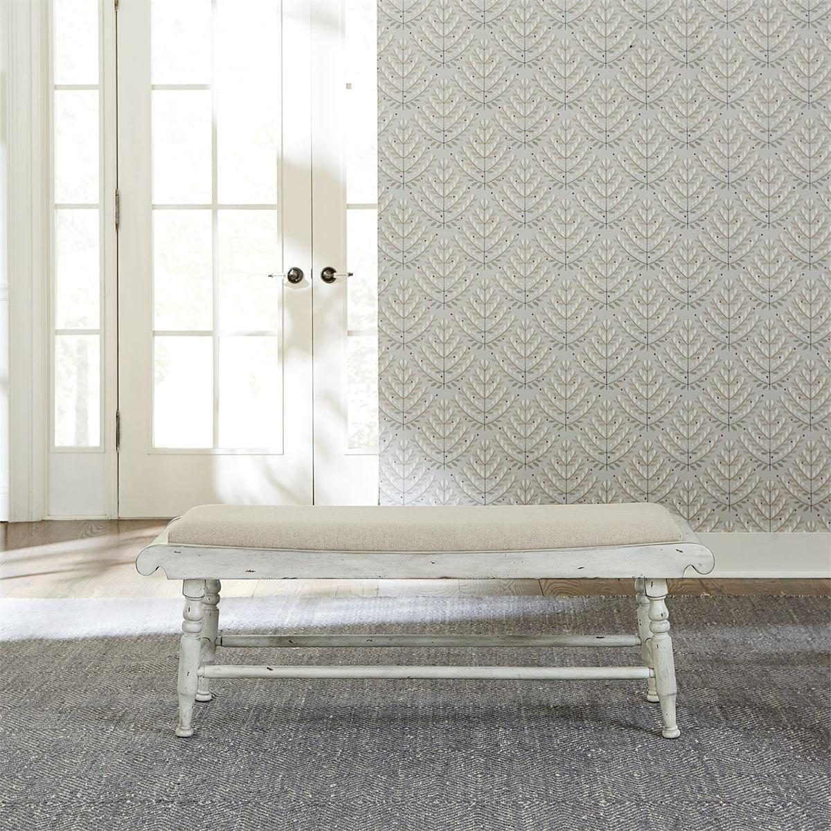 Liberty Furniture Whitney Bench in Weathered Gray - Furniture World