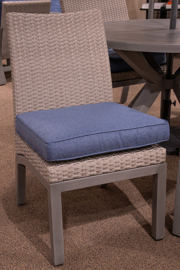 Half Moon Beach Outdoor Side Chair with Cushion (Set of 2) - Furniture World
