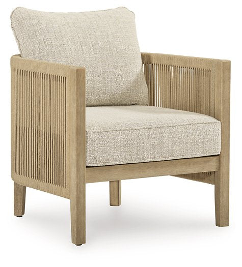 Spooners Cove Outdoor Lounge Chair with Cushion (Set of 2) - Furniture World