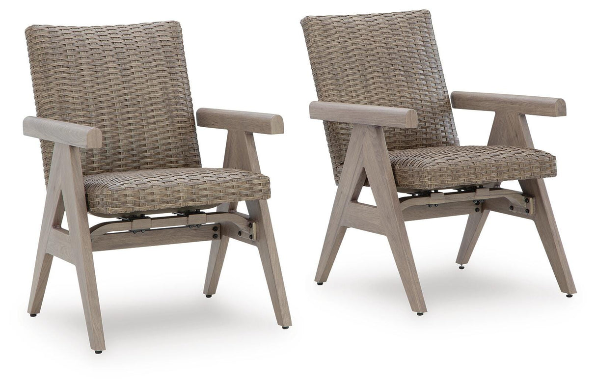 Cliff Trails Outdoor Rocking Arm Chair (Set of 2) - Furniture World