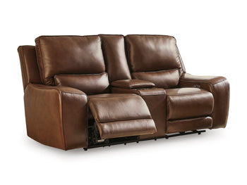 DeepWakes Power Reclining Loveseat with Console - Furniture World