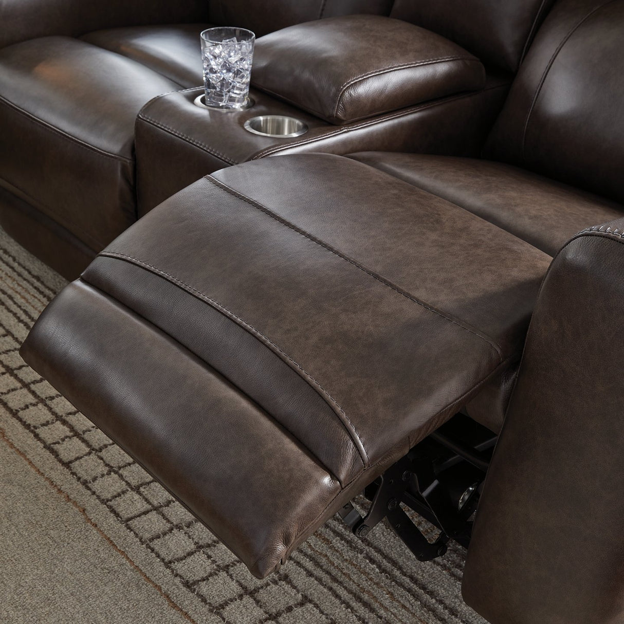 Crossplex Power Reclining Loveseat with Console - Furniture World