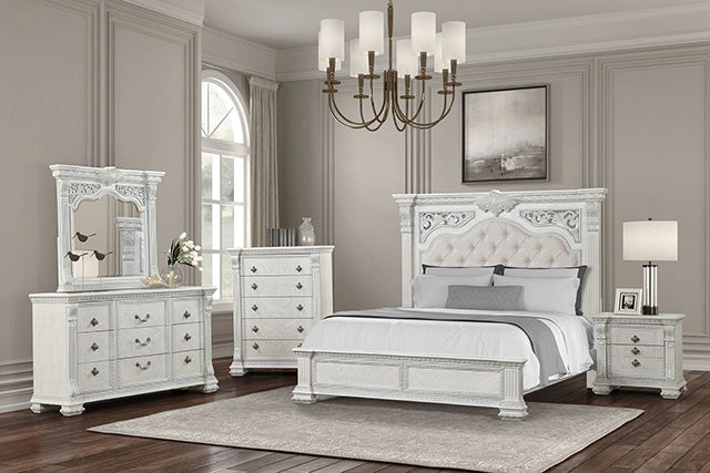 Promenade E.King & Queen Bed Brown & White