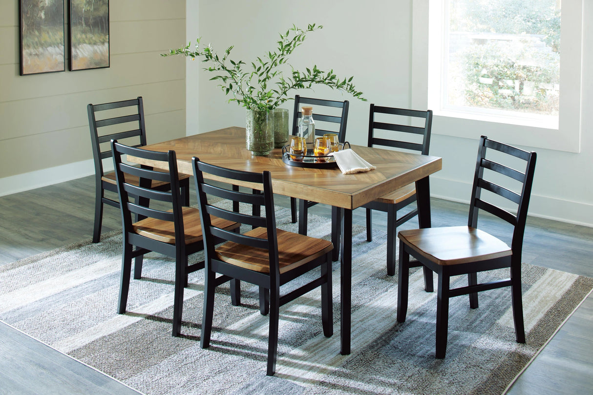 Blondon Dining Table and 6 Chairs (Set of 7)