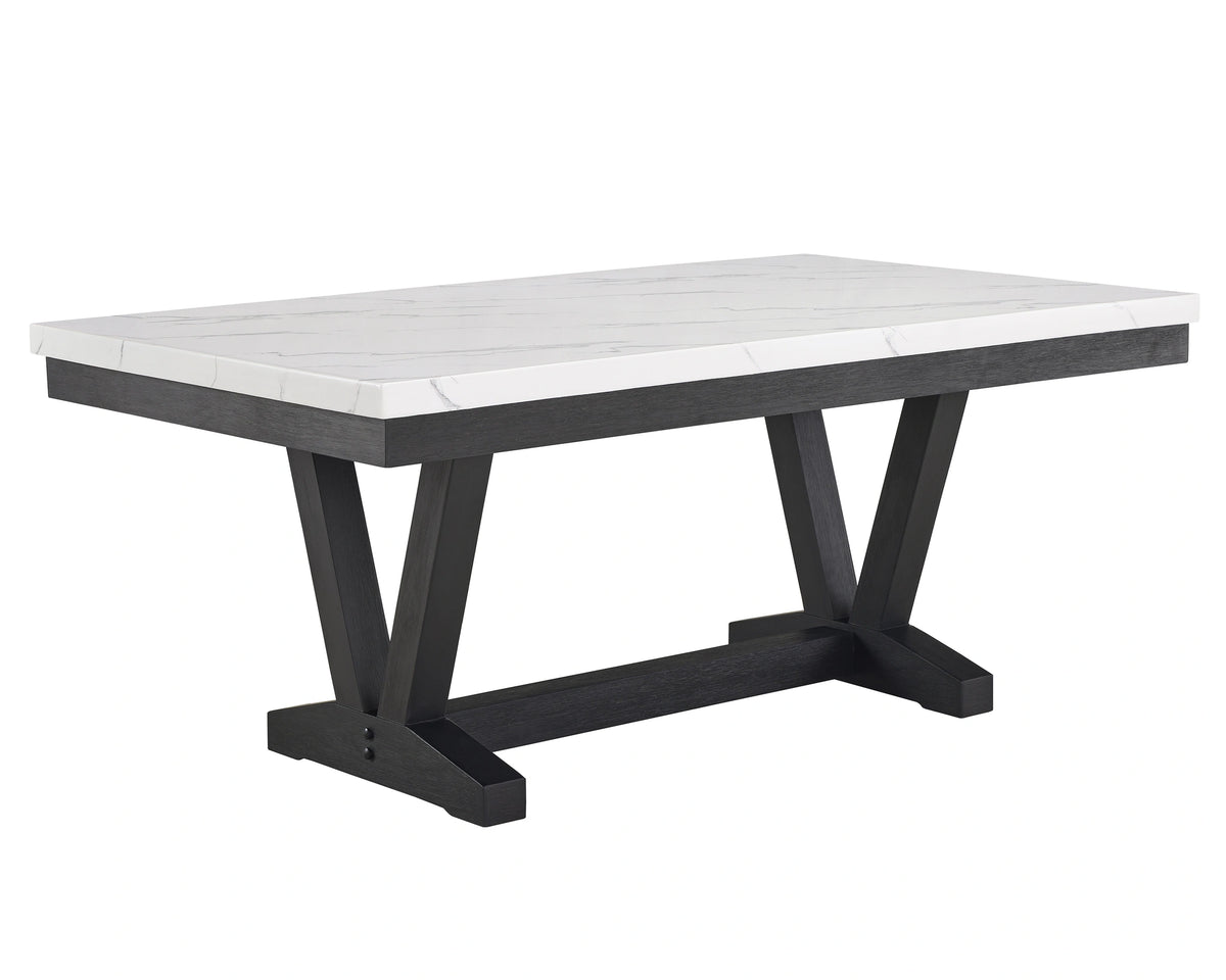 Vance Faux Marble Dining Table