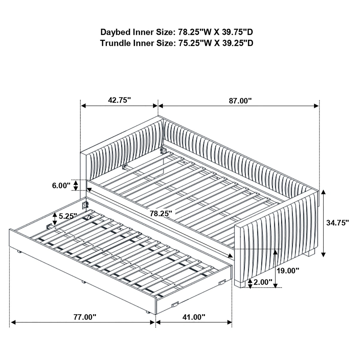 Brodie Daybed with Trundle