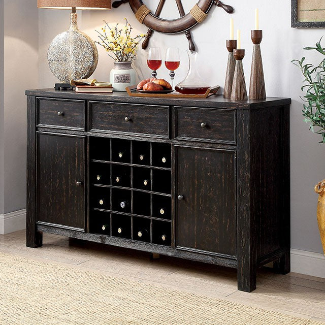 Sania 7 Pc Counter Ht Table Set Rustic