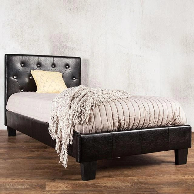 Velen Black Cal.King, E.King, Full, & Twin Bed Black & White