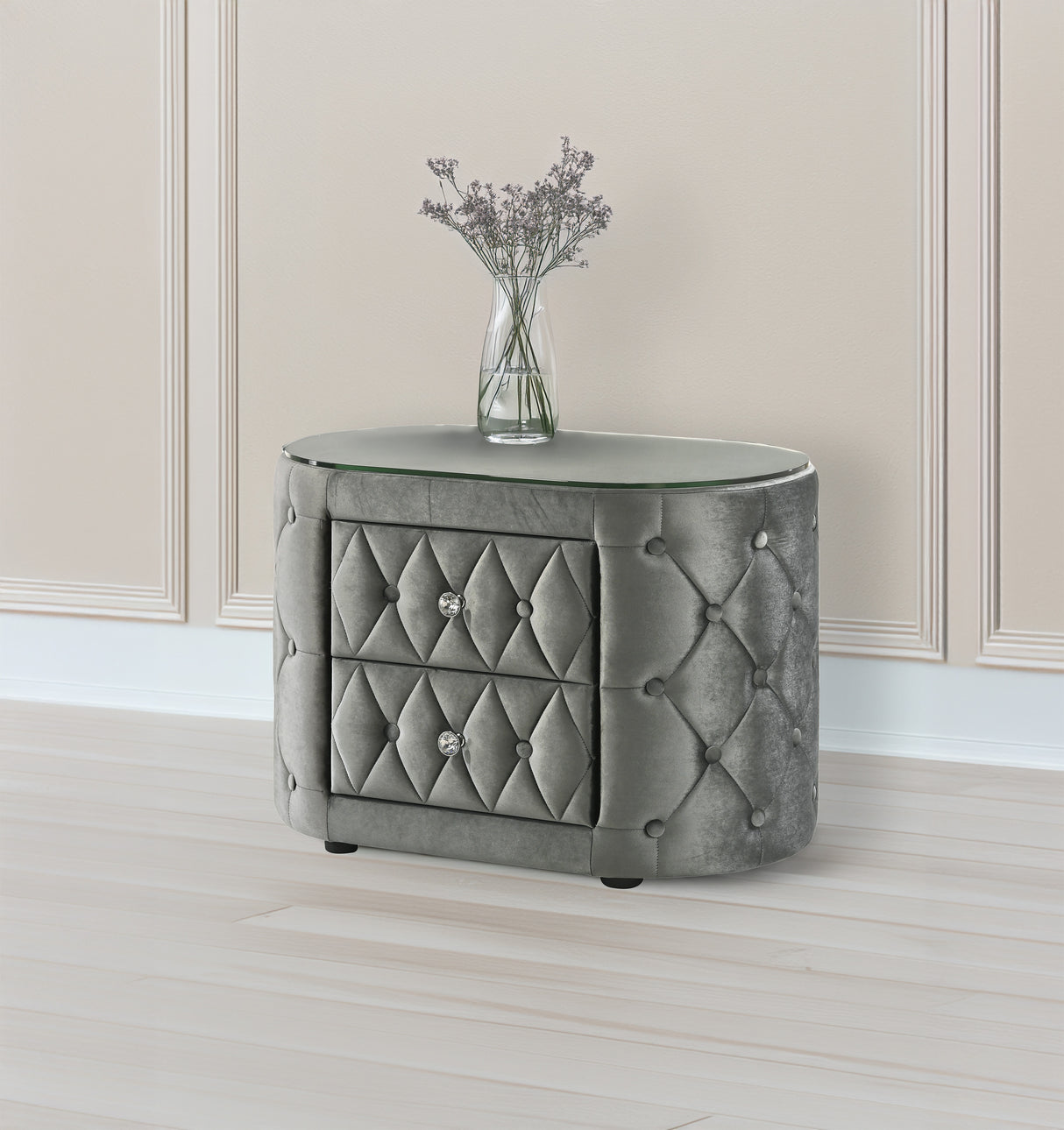 Voltare Nightstand Grey