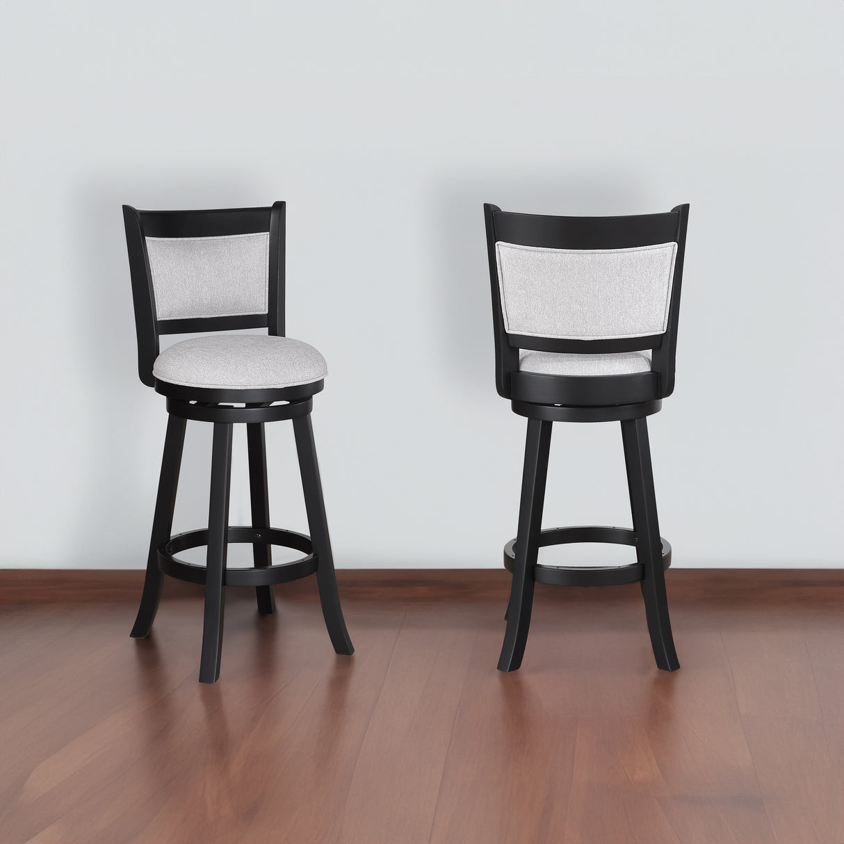 Cecil Swivel Bar Stool Dove Knockdown