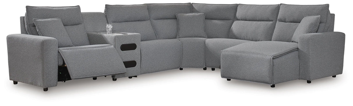 Modmax II Reclining Sectional with Chaise and Audio Console