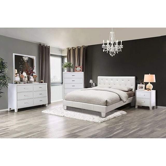Velen Black Cal.King, E.King, Full, & Twin Bed Black & White