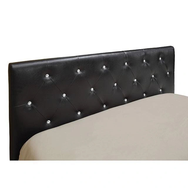 Velen Black Cal.King, E.King, Full, & Twin Bed Black & White