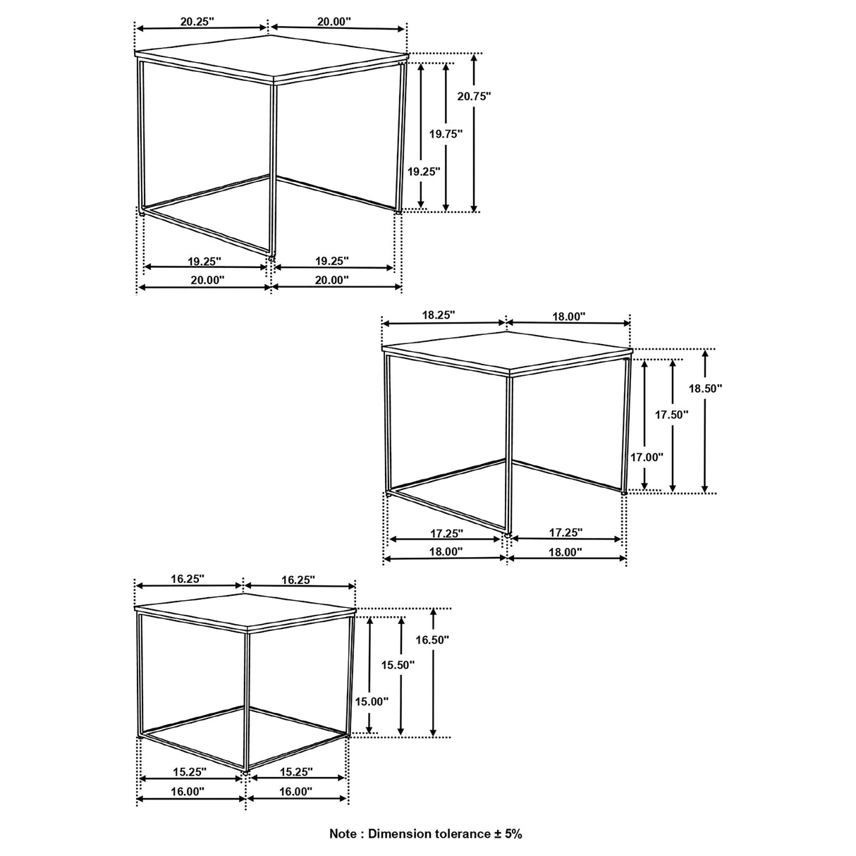 Belcourt Nesting Table Set