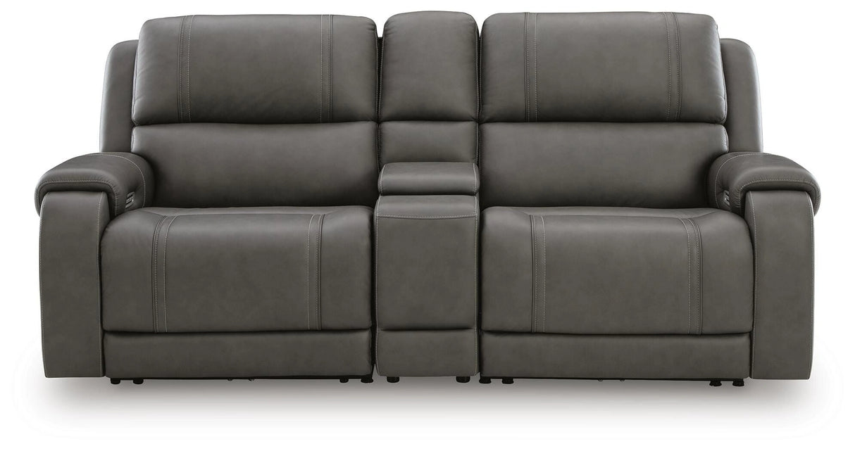 5Z - Pittson Power Reclining Sectional Loveseat with Console