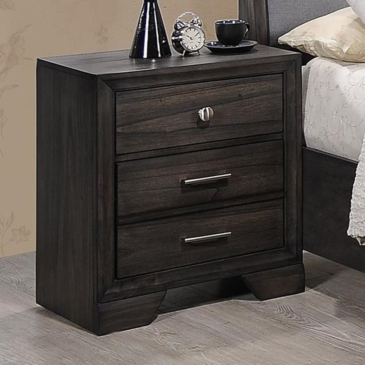 Crown Mark Jaymes Nightsatnd in Dark Brown B6580-2 image