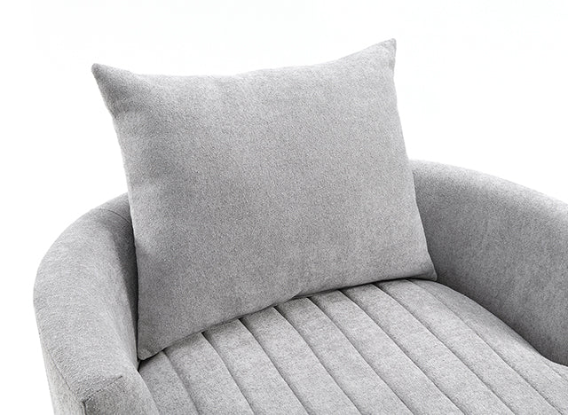 Hoople Channel Tufted Swivel Chair - Furniture World