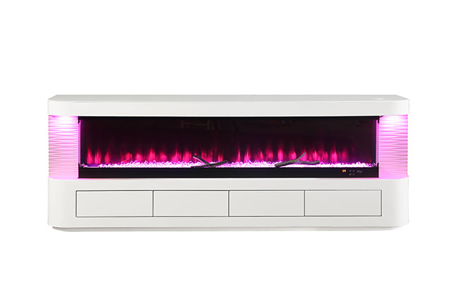 Luken 71" TV Stand w/ Electric Fire Place - Furniture World