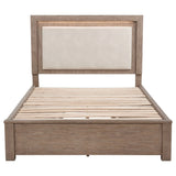 Kenora Panel Platform Storage Bed with LED Lighting