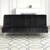 Hinwil Futon Sofa Bed Pink, Beige Grey, & Black