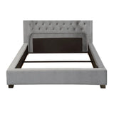 Cayla Cal.King, E.King, & Queen Bed Silver & Grey