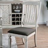 Georgia Antique White/Gray Side Chair (2/CTN)