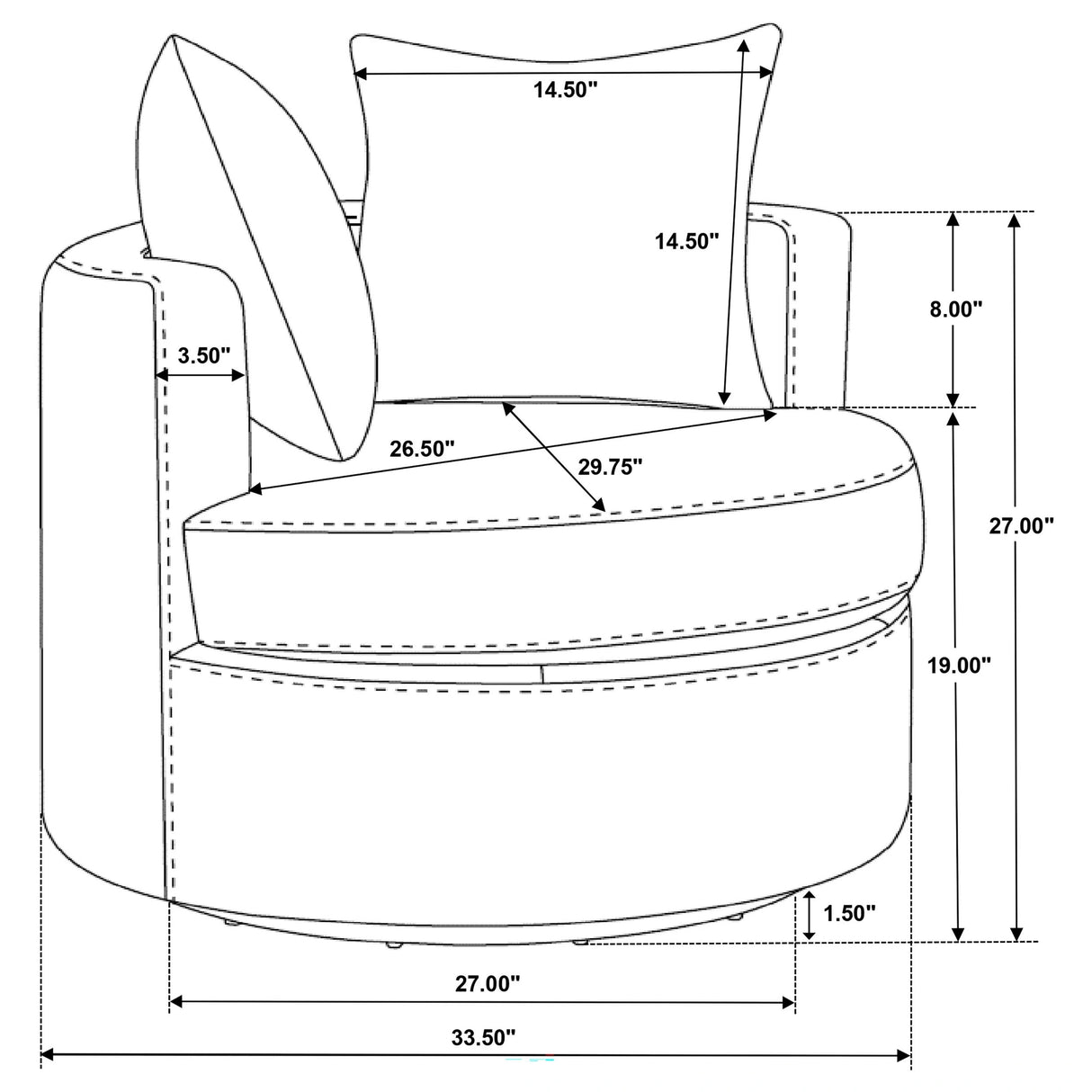 Debbie Swivel Accent Chair
