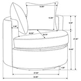 Debbie Swivel Accent Chair