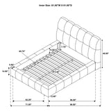 Nollet Panel Platform Bed
