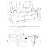 Brickston Triple Power Reclining Sofa