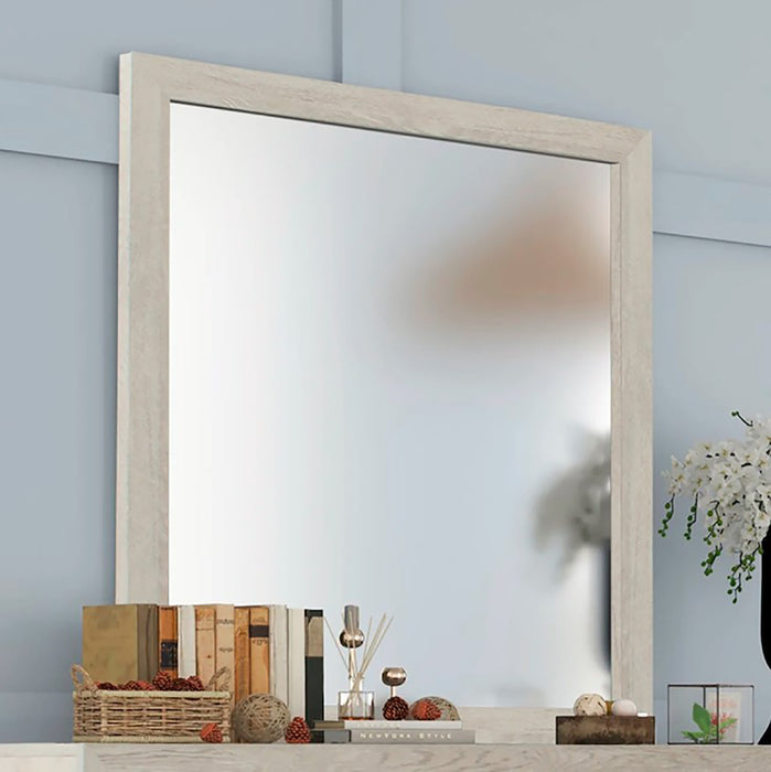 Crown Mark Furniture Jaylen Dresser Mirror in Gray
