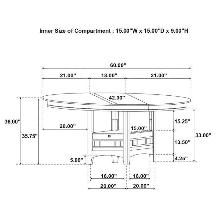 Lavon 5 Pc Counter Height Dining Sets