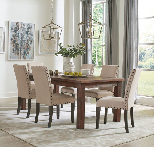 Coleman 5-piece Rectangular Dining Set Rustic Golden Brown - Furniture World